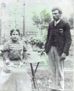 Jennie Marie Wood and her husband Wilfred James Hill